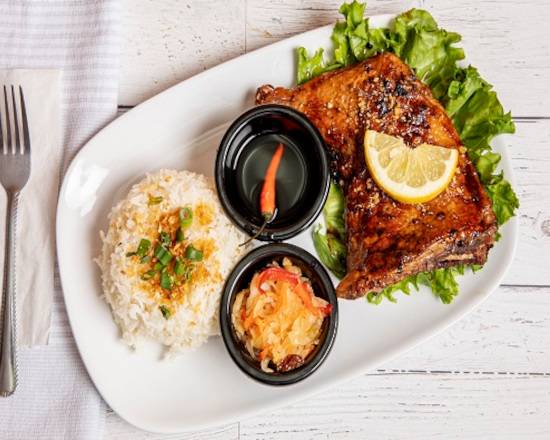 Rice with Chicken BBQ